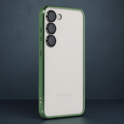 Samsung Galaxy S24 Kılıf Razer Lensli Silikon - Yeşil