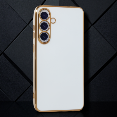 Samsung Galaxy S24 Plus Kılıf Volet Silikon - Beyaz