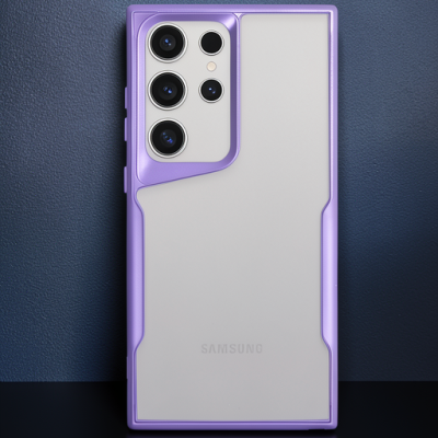 Samsung Galaxy S24 Ultra Kılıf Boyi Silikon Kapak - Derin Mor
