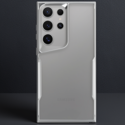 Samsung Galaxy S24 Ultra Kılıf Boyi Silikon Kapak - Gümüş