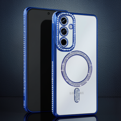 Samsung Galaxy S25 Edge Joke Simli Magneticsafe Kılıf - Mavi