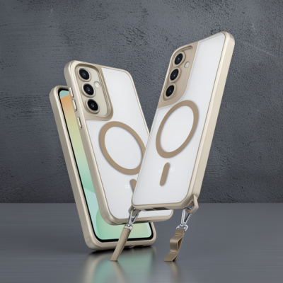 Samsung Galaxy S25 Kılıf Enka Magsafe Silikon Kılıf - Desert