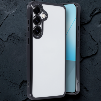 Samsung Galaxy S25 Kılıf Razer Lensli Silikon - Siyah