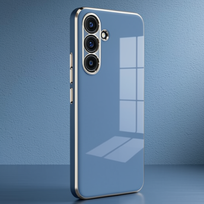Samsung Galaxy S25 Kılıf Volet Silikon - Mavi