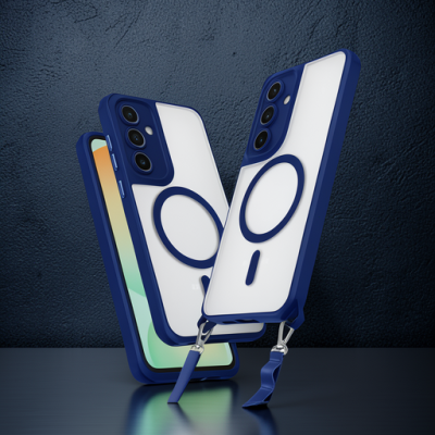 Samsung Galaxy S25 Plus Kılıf Enka Magsafe Silikon Kılıf - Lacivert