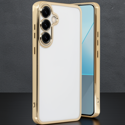Samsung Galaxy S25 Plus Kılıf Razer Lensli Silikon - Gold