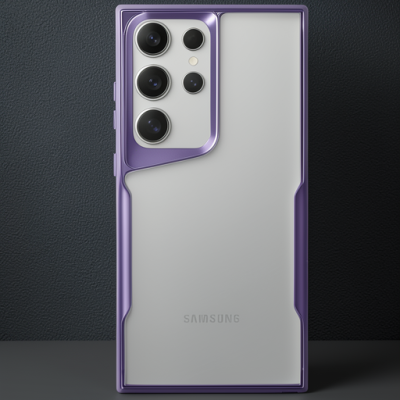 Samsung Galaxy S25 Ultra Kılıf Boyi Silikon Kapak - Derin Mor