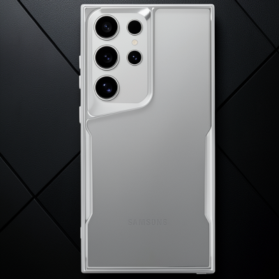 Samsung Galaxy S25 Ultra Kılıf Boyi Silikon Kapak - Gümüş