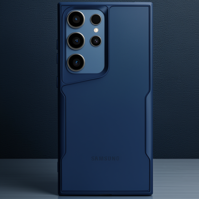 Samsung Galaxy S25 Ultra Kılıf Boyi Silikon Kapak - Lacivert