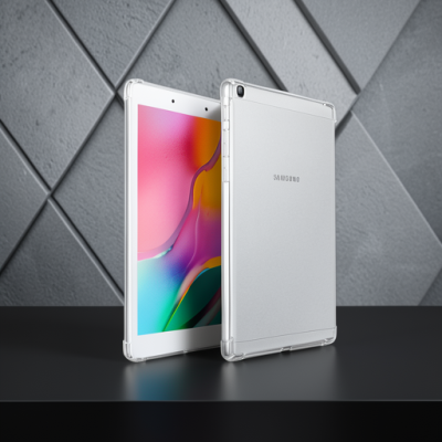 Samsung Galaxy T290 Tab A 8 Kılıf Anti Shock Tablet Silikon - Şeffaf