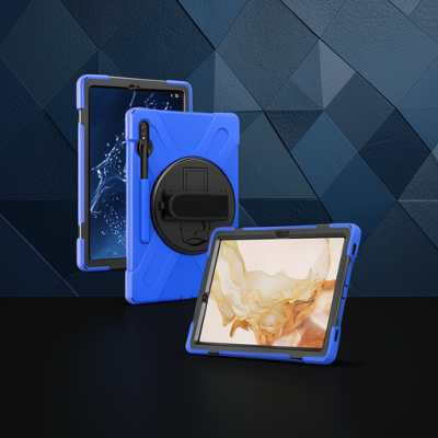 Samsung Galaxy T737 Tab S7 Fe 12.4 Kılıf Amazing Tablet Kapak - Mavi