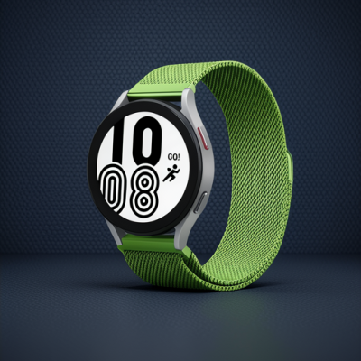 Samsung Galaxy Watch 4 Metal Mıknatıslı Kordon - Yeşil