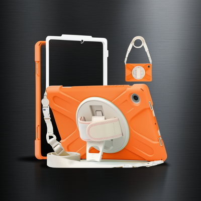 Samsung Galaxy X200 Tab A8 10.5 Kılıf Amazing Tablet Kapak - Turuncu