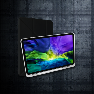 Samsung Galaxy X200 Tab A8 10.5 Kılıf Kalemlikli Mars Tablet Kılıfı - Siyah