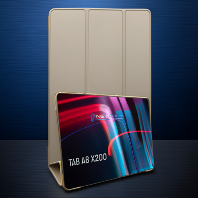 Samsung Galaxy X200 Tab A8 10.5 Kılıf Tablet Smart Kılıf - Gold