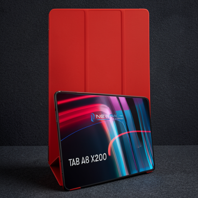 Samsung Galaxy X200 Tab A8 10.5 Kılıf Tablet Smart Kılıf - Kırmızı