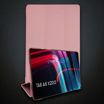 Samsung Galaxy X200 Tab A8 10.5 Kılıf Tablet Smart Kılıf - Rose Gold