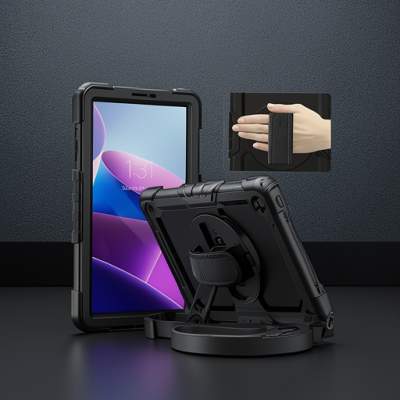 Samsung Galaxy X910 Tab S9 Ultra 14.6 Kılıf Amazing Tablet Kapak - Siyah
