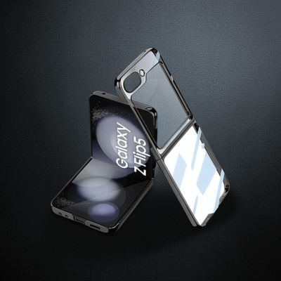 Samsung Galaxy Z Flip 5 Kılıf Fold Element Kapak - Siyah