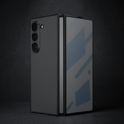 Samsung Galaxy Z Fold 5 Kılıf Fold Element Kapak - Siyah