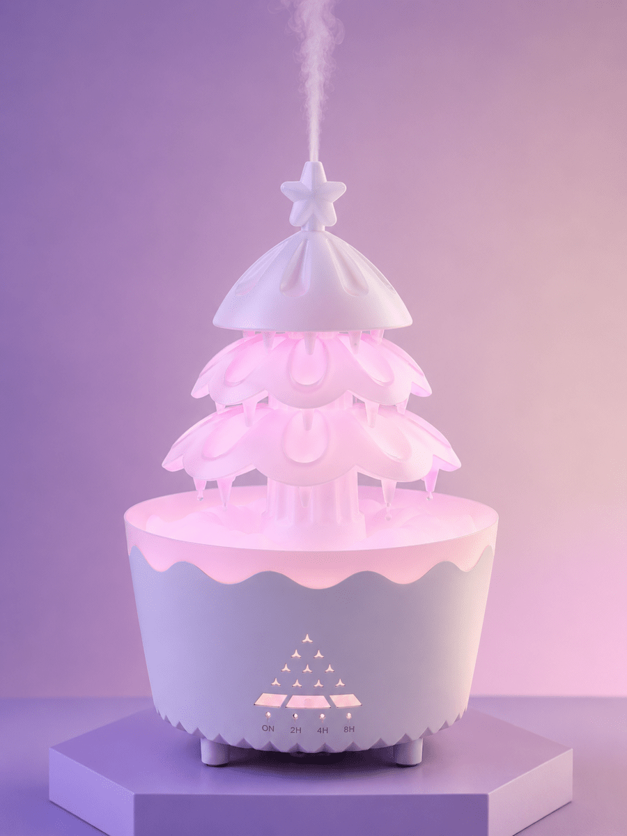 Dekoratif Şans Ağacı Ultrasonik Nemlendirici RGB Gece Lambalı Aroma Difüzörü