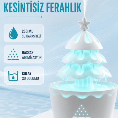 Şans Ağacı LED Işıklı Ultrasonik Buhar Makinesi Esansiyel Yağ Aroma Yayıcı
