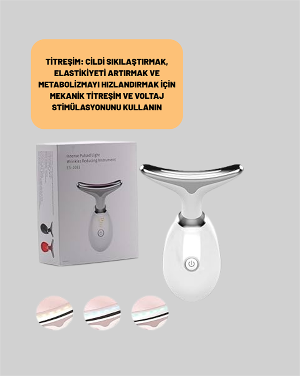 Şarjlı Akıllı Cilt Temizleme ve Nemlendirme Cihazı – 500 mAh, Otomatik Kapanma ve EMS Modlu