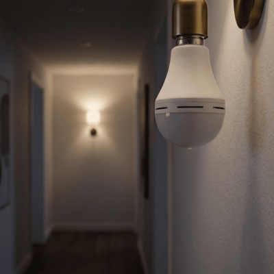 Şarjlı LED Ampul E27 Duy 6500K Beyaz Işık Kesintisiz Aydınlatma