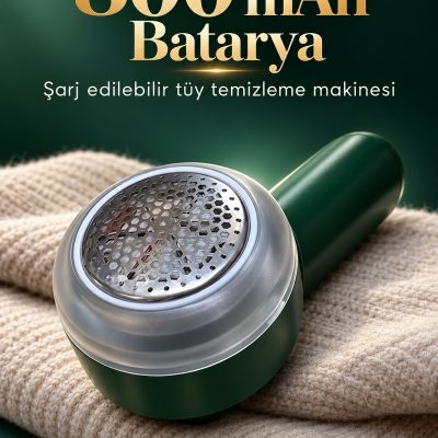 Şarjlı Tüy Temizleme Makinesi 800 mAh Bataryalı