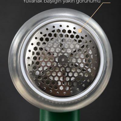 Yuvarlak Metal Başlıklı Şarjlı Tüy Alma Makinesi