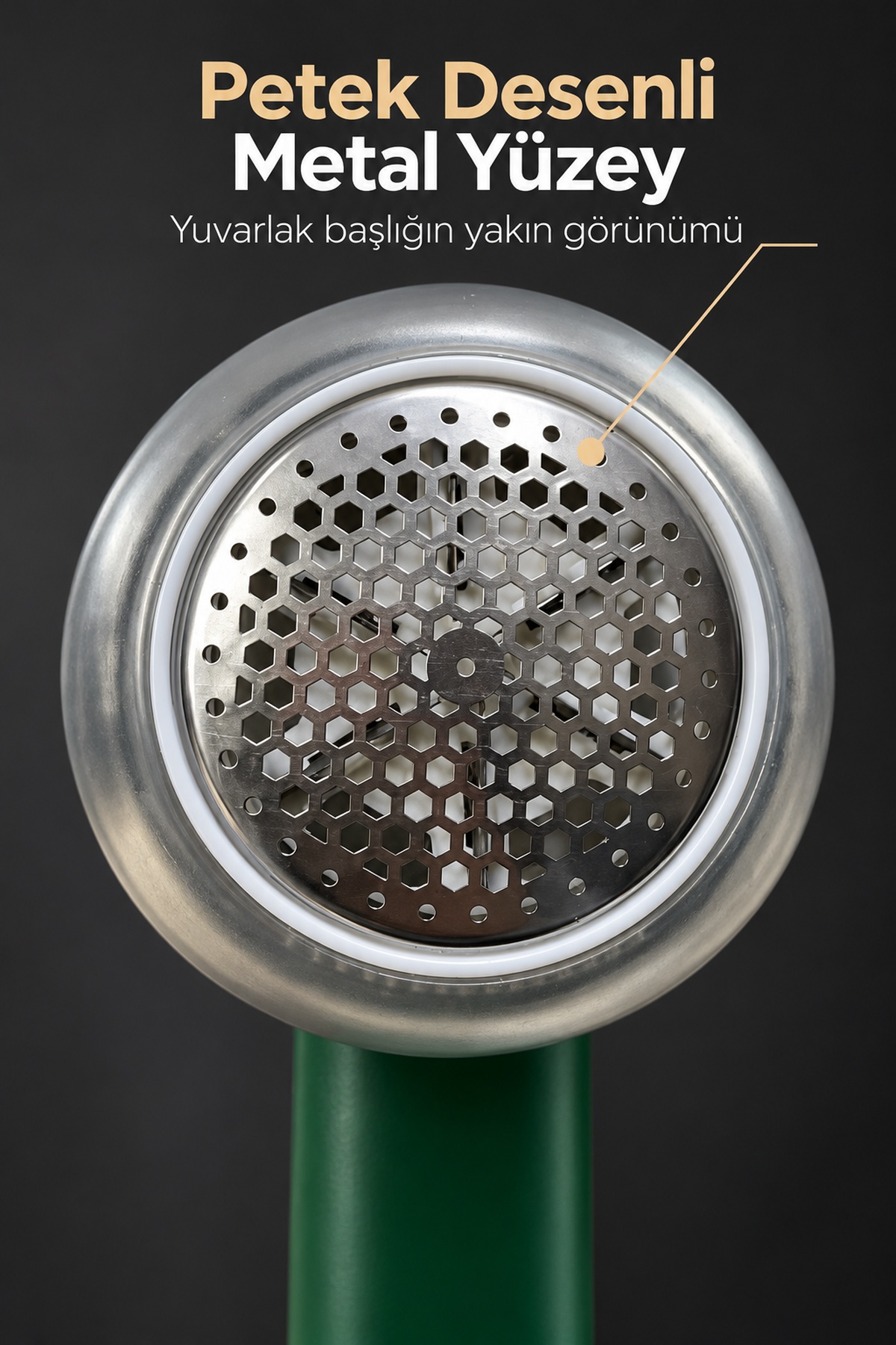 Yuvarlak Metal Başlıklı Şarjlı Tüy Alma Makinesi