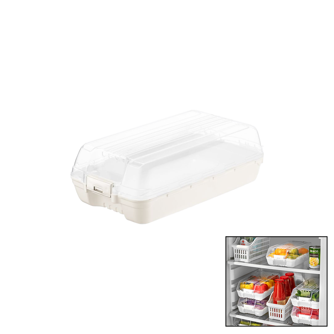 Şeffaf Kapaklı Buzdolabı Organizeri 320x183x103 mm