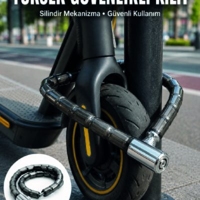 Şeffaf PVC Kaplamalı Dayanıklı Motosiklet ve Bisiklet Güvenlik Kilidi