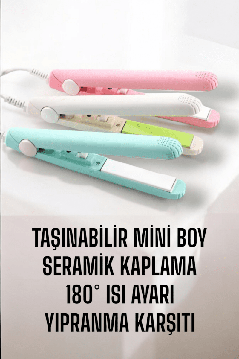 Seramik Kaplama Taşınabilir Mini Saç Düzleştirici Seyahat Dostu Tasarım