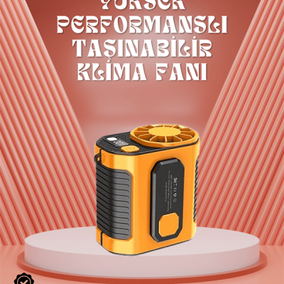 Sessiz Turbo Fan – Kamp, Spor, Ofis İçin Taşınabilir Mini Soğutucu