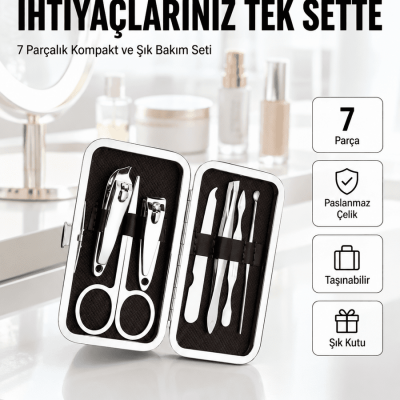 Seyahat İçin Uygun Çok Amaçlı Kişisel Bakım Seti