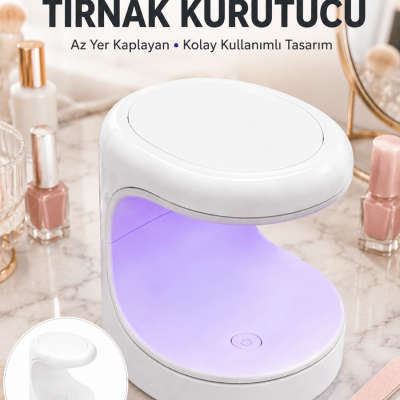 Seyehat Tipi Mini Oje Kurutucu Ultraviole Mor Işık Protez Tırnak Kurutucu Yeni Nesil