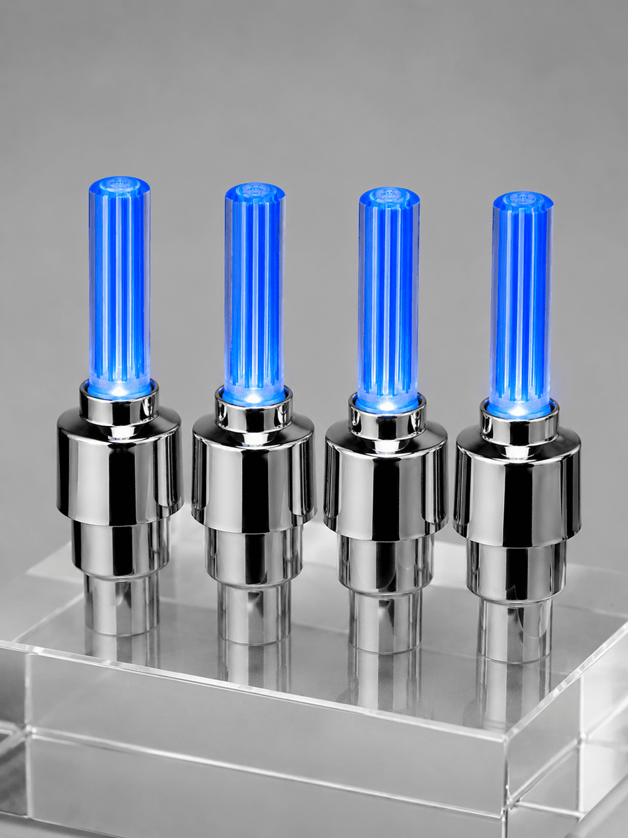 4'lü Araç Sibop LED Işığı Otomatik Açılan Lastik Işığı Seti