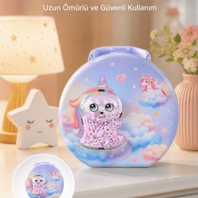 Şifreli Çocuk Para Kasası Metal Gövdeli Güvenli Kutu