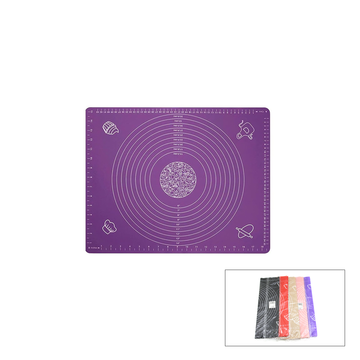 Silikon Hamur Matı 45x65 cm Ölçekli