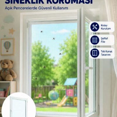 Sinek ve Uçan Böceklere Karşı Koruyucu Pencere Sineklik Filesi