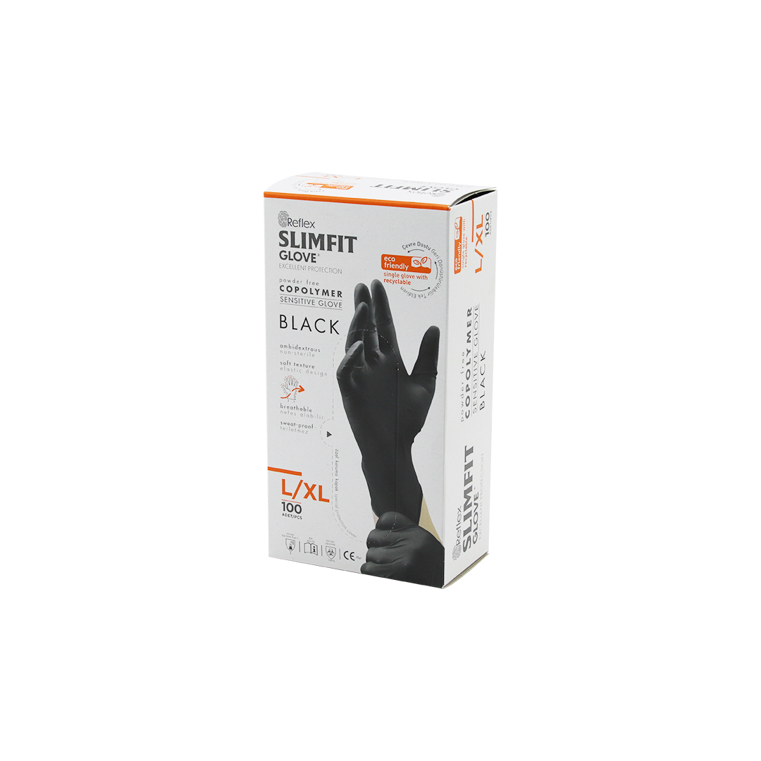 Siyah Pudrasız XL Muayene Eldiven (Nitril)