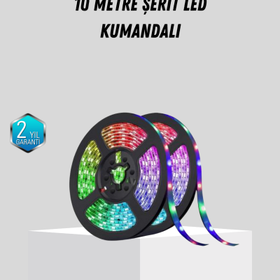 Smart Şerit LED Işık – Uzaktan Kumandalı, USB Girişli, Müzik Modlu