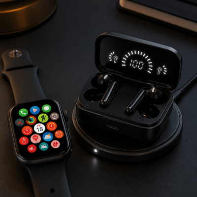 Spor ve Günlük Kullanıma Uygun Akıllı Saat ve Bluetooth Kulaklık Seti Yüksek Performans