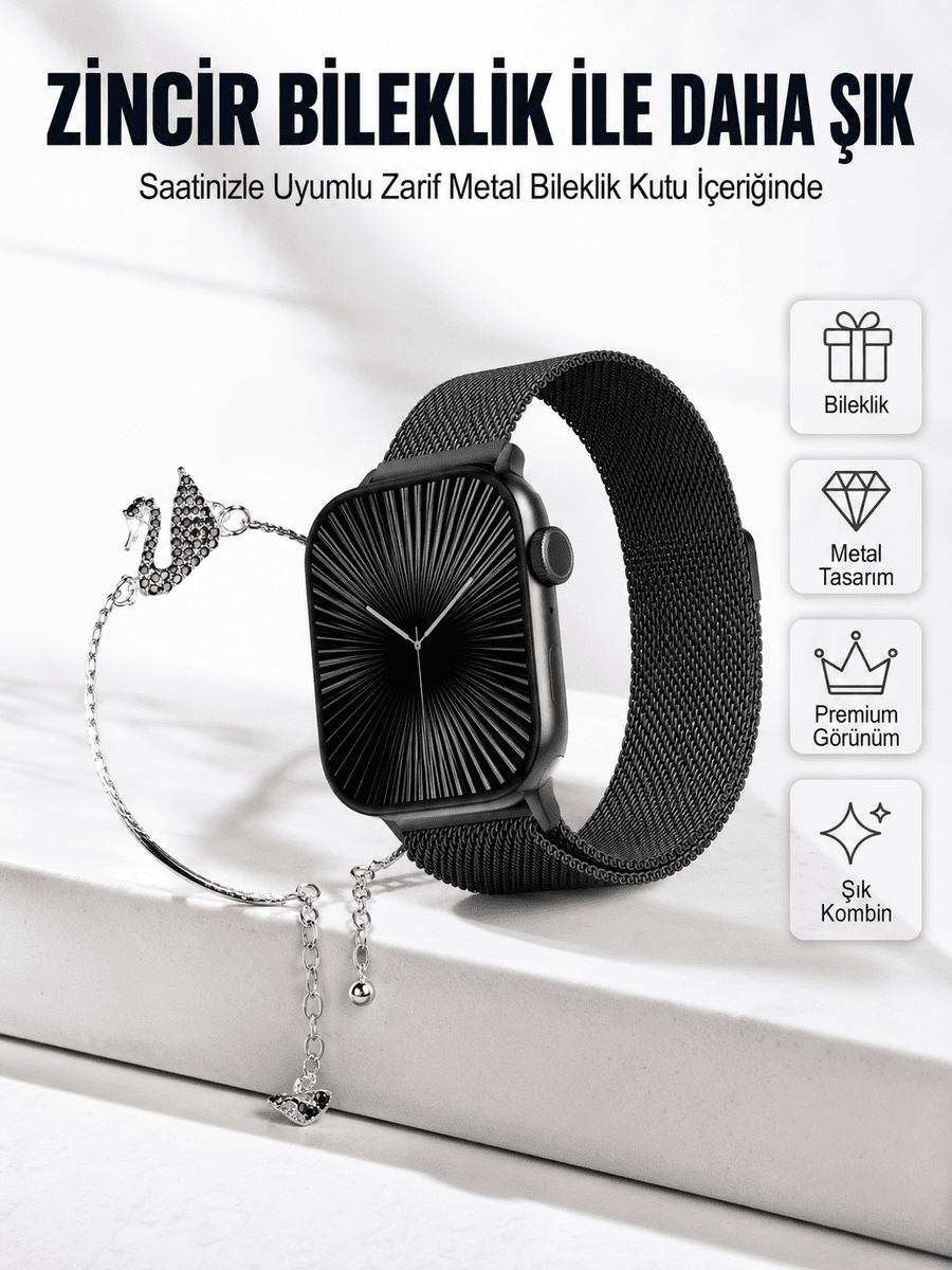 SQ-16 Mini Series 10 Akıllı Saat | Spor Modları, Bildirim ve Müzik Kontrolü