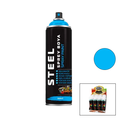 Steel Mavi Sprey Boya 200ML