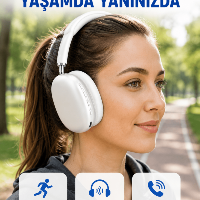 Stereo Ses Kaliteli Bluetooth Kulaklık | Katlanabilir ve Ergonomik Tasarım Yeni Nesil