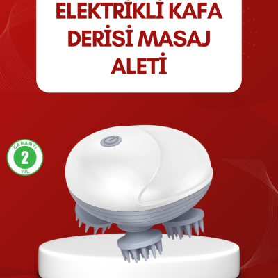 Su Geçirmez Elektrikli Kafa Masaj Cihazı IPX7