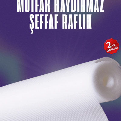 Su geçirmez kaydırmaz raflık ve çekmece astarı 3 metre