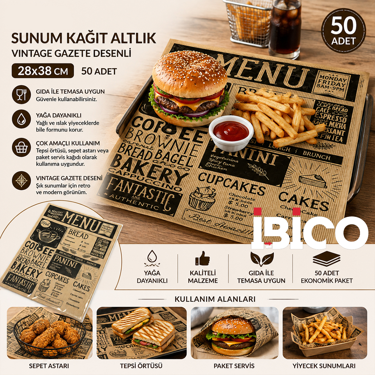 Sunum Kağıt Altlık